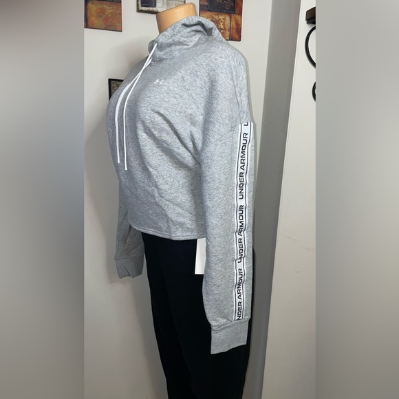 SOLD NWT UNDER ARMOUR HOODIE GRAY ULTRA SOFT COTTON BLEND FLEECE SIZE XL - Picture 3 of 10